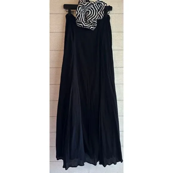 Mara Hoffman Swim Starbasket Black Maxi Dress Size Small - Picture 4 of 16